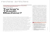 Turing's Titanic machine? · 2013-07-28 · theory. As Samson Abramsky puts it (private communication, 2011): “Turing took traditional mathemat-ical objects, real numbers, functions,