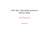 Operating Systems CS451 · –e.g., you can read or write your files, but others cannot –e.g., your can read C:\Windows\System32\ntoskrnl.exe but you cannot write to it . 10 Model