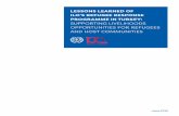 SUPPORTING LIVELIHOODS OPPORTUNITIES FOR REFUGEES … · 1.1 Background: Refugees and the labour market in Turkey..... 10 1.2 The ILO Refugee Response Programme in Turkey ... Organization