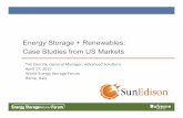 Energy Storage + Renewables: Case Studies from US Marketsfiles.energystorageforum.com/ESWFRome2015Day1/Day 1...SunEdison Overview ! Case Studies from US Energy Storage Markets 1. Solar