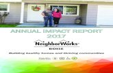 ANNUAL IMPACT REPORT 2017 - NeighborWorks Boisenwboise.org/wp-content/uploads/2018/07/Annual-Report-2017.pdf · a current home, or buy a home sooner after foreclosure or hardship.