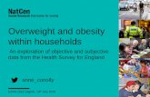 Overweight and obesity within households€¦ · Misreported height (cm), HSE 2016 Mean = 1.35 SD = 2.95 N=6,350. 5 Misreported weight (kg), HSE 2016 Mean = -1.81 SD = 4.90 N=6,113.
