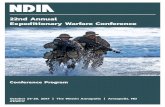 22nd Annual Expeditionary Warfare Conference...OCTOBER 24-26, 2017 5 12:00 PM - 1:30 PM Networking Lunch Capitol Ballroom 1:30 PM - 5:30 PM Session: Mine Warfare Session Co-Chair: