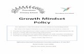 Growth Mindset Policy - Thorndown Primary children to be rewarded for showing behaviours which represent