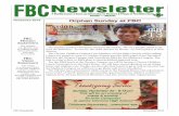 FBCNewsletter · November 2016. On Orphan Sunday, Christians stand for the orphan. We are a people called to de-fend the fatherless…to care for the child that has no family…to