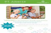 Physiotherapy Alberta Newsletter - 2013 Issue 1 · p. 1 PT Alberta | Issue 1, 2013 |  Leadership + Regulation 3 President + Registrars’ Message 4 Regulatory News 5 Council News