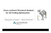 Cross-sectional Structural Analysis for 3D Printing ...€¦ · Cross-sectional Structural Analysis for 3D Printing Optimization Nobuyuki Umetani Ryan Schmidt. Shape Design for 3D