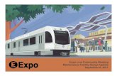 Expo Line Transit Project - Santa Monica€¦ · Expo Line Transit ProjectExpo Line Transit Project Design Process Overview of Final Design Process and Timeline Design Kick-Off Conceptual