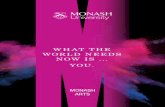 WHAT THE WORLD NEEDS NOW IS YOU. - Monash University...changes, and builds ‘agile, diverse, digital people’ ... Top Management Senior Management Middle Management Only in a Monash