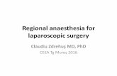 Regional anaesthesia for laparoscopic surgery€¦ · Rajesh S Mane, Manjunath C Patil, KS Kedareshvara, CS Sanikop Saudi J Anaesth 2012;6:27-30 •Eight ASA Grade I and II adult