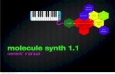 molecule synth 1moleculesynth.com/manual.pdf · Contents 1. Introduction 2. Quick Start 3. Connecting Hexagons 4. Pitch & Tone Controllers 5. Audio/CV Hexagons 6. MIDI-Input and Arduino