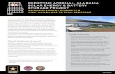 REDSTONE ARSENAL, ALABAMA SOLAR ENERGY & BATTERY … · 2019-05-08 · Arsenal, and the U.S. Army Corps of Engineers collaborated with SunPower Corporation to develop a 10 megawatt