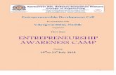 Three Days ENTREPRENEURSHIP AWARENESS CAMPkbtcoe.org/wp-content/uploads/2017/05/EAC-report-new-1.pdf · Entrepreneurship Awareness Camp Schedule Day-1 Sr. No. Subject/ Topics Timings