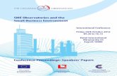 SME Observatories and the Small Business Environment Research/SMME Research General/Journal … · issues, projects and programmes. He was SME Advisor to the EU Tacis Programme responsible