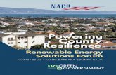 Powering County Resilience - NACo · Mona Miyasato, CEO, Santa Barbara County, Calif. 8:45 a.m. Santa Barbara County Sustainability Program and Action Plan Santa Barbara County created