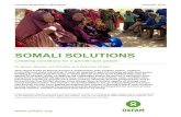SOMALI SOLUTIONS - Oxfam Canada€¦ · role Somali women have played throughout the course of Somali history, and continue to play today, in shaping the pathway towards greater participation