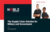 The Supply Chain Solution for Military and Government · Systems designed specifically for military and government agencies. Noble’s cloud systems integrate U.S. government contract