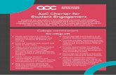 AoC Charter for Student Engagement · student engagement and values of equality, democracy, the rule of law, respect and tolerance, individual freedom, political literacy and broader