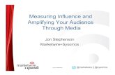 Measuring Influence and Amplifying Your Audience Through Media€¦ · © 2011 Marketwire @marketwire || @sysomos Measuring Influence and Amplifying Your Audience Through Media Jon