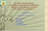 MUNDIYAWAS-KHERA COPPER- GOLD-SILVER DEPOSIT, … · SIGNIFICANCE OF MUNDIYAWAS-KHERA COPPER-GOLD-SILVER DEPOSIT High tonnage and low to medium grade deposit The occurrence of gold