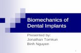 Biomechanics of Dental Implantsibruce/courses/EE3BA3_2010/EE3BA… · Dental Biomechanics. London, UK: Taylor & Francis Books ... Basic Biomechanics of Dental Implants in Prosthetic