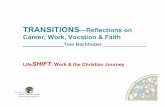 TRANSITIONS—Reflections on Career, Work, …...Managing Transitions –William Bridges STAGE ENDINGS TASKS Dealing with loss—grieve EMOTIONS & OUTCOMES Anger, blame, fear, shock,