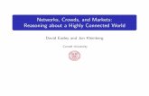 Networks, Crowds, and Markets: Reasoning about a Highly ... · (4)Information Networks and the Web Web structure, Web search, sponsored search markets (5)Network dynamics: population