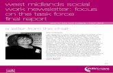 west midlands social work newsletter: focus on the task ...webapps.stoke.gov.uk/uploadedfiles/WM_A4_4PP... · Practice Teaching Award or have demonstrated their competence against