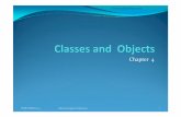 Classes and Objects · Classes and Objects Class Declaration Class Members Data Constructors Destructors Member Functions Class Member Visibility Private, Public,Protected The scope