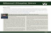 February 2016 Missouri Chapter News - Walnut Council€¦ · Volume 2, Issue 1 Missouri Chapter, Walnut Council Website: ... Welcome to “Missouri Chapter News” distributed to