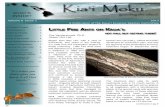 Kia‘i Moku€¦ · Volume 6 Issue 1 2013 A Publication of the aua‘i K asivvIne Species Committee Kia‘i Moku guarding the island LFA Kaua‘i Project 1,5 Ho‘omanawanui 2 Small