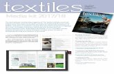 Media kit 2017/18 - The Textile Institute · 20 THE EMERGING E-TEXTILES INDUSTRY Recent technology developments involving the integration of electronic systems into and onto textiles
