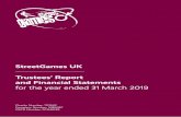 StreetGames UKnetwork.streetgames.org/sites/default/files/Annual Report 2019.pdfEdinburgh EH12 9JN 3 4 5 14 24 28 ... and cycling. Results to date show that participants’ attitudes