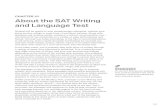 SAT Study Guide 2020 - Chapter 10: About the SAT Writing ... · CHAPTER 10 About the SAT Writing and Language Test Writing will be central to your postsecondary education, whether