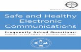 goarch.org/safety Safe and Healthy Electronic Communications · organization.) Given the seriousness of these kinds of questions, it’s best to assume that you’re not prepared