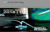 ANNUAL REPORT 2018 | 19...I am delighted to be able to present the Fraunhofer IGB Annual Report to you for the first time. In March 2018 I took over the leadership of the institute.