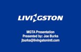 MGTA Presentation Presented by: Joe Burks jburks@livingstonintl · 2018-04-02 · Inco-terms Goods Movements Oversight Special Programs Classification Certificates for Origin Suppliers