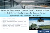 Sample-Global Flat Glass Market - azothanalytics.com · 5. Global Flat Glass Market: Growth and Forecast 29 5.1 By Value (2012-2016) 30 5.2 By Value (2017-2022) 32 5.3 By Volume (2012-2016)
