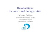 Desalination: the water and energy crises · the water and energy crises Miriam Balaban European Desalination Society ... Population in water-scarce and water-stressed countries,