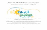 2017 Glut1 Deﬁciency Founda5on...1 2017 Glut1 Deﬁciency Founda5on Conference Summary Report gratitude and credit to Kris Engelstad and all the speakers for helping prepare the