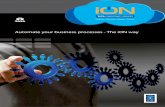 Automate your business processes - The iON way · E-Forms - Online Application Management Human Resource Management Solution Payroll Admission Amit Kapur, Promoter, Institute for