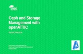 Ceph and Storage Management with openATTIC · •Python (Django) •Django REST Framework (RESTful API) •Linux tools for storage management, e.g. LVM, LIO, filesystem utilities,