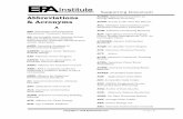 Abbreviations & Acronyms - EPA Institute · Handling System ASRL: Atmospheric Sciences Research Laboratory AST: Advanced Secondary (Wastewater) Treatment ASTHO: Association of State
