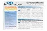 The monthly publication - OR Manager · 2020-01-01 · March 2014 Vol 30, No 3 The monthly publication for OR decision makers Team participation and planning produce quality handoffs