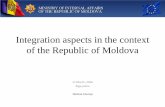 Integration aspects in the context of the Republic of Moldova · Chief DCISF (SSF) Combating illegal stay of foreigners department (87) (SSF 82, TF 5) Combating Illegal stay unit