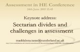 Assessment in HE Conference · British Journal of Educational Studies. 53(3), 466-478 Taras, M. (2007) Machinations of Assessment: Metaphors, Myths and Realities, Pedagogy, Culture