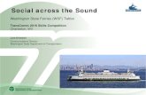 Washington State Ferries (WSF) Twitter · 2017-09-24 · Washington State Ferries served 24 million passengers in 2015 and has: • 10 routes • 20 terminals • 22 vessels Just