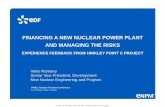 FINANCING A NEW NUCLEAR POWER PLANT AND ......2016/05/20  · Nuclear Plant Supplier EDF Energy (100% EDF) : 66.5% CGN : 33.5% Single UK Gov backed CFD counterparty For illustration