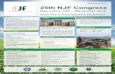 25th NJF Congress · 2016-03-19 · Development”, from 16 tillth th 18 of June 2015, in Riga, Latvia. The Congress is dedicated to ... Sustainable soil management Crop science and