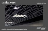 Hear yourself think - Unika Vaev · 2020-02-06 · ecoustic SculptTM System - Alternative Lighting Examples Lighting Strips Perpendicular to Profiles Single LED lighting strips per